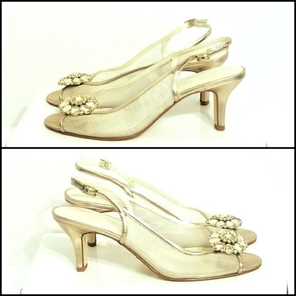 Caparros Goddess S9716 Heels in Metallic Peach 9.5 - Picture 6 of 6